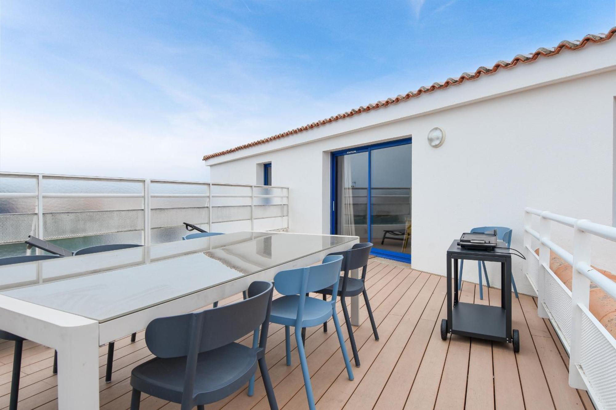Appart Pour 8 Au Coeur De Noirmoutier - Terrasse Kültér fotó